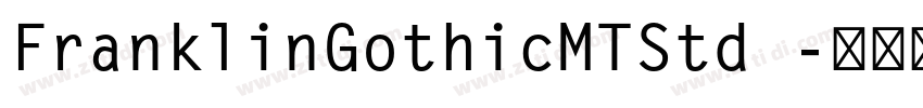 FranklinGothicMTStd 字体转换